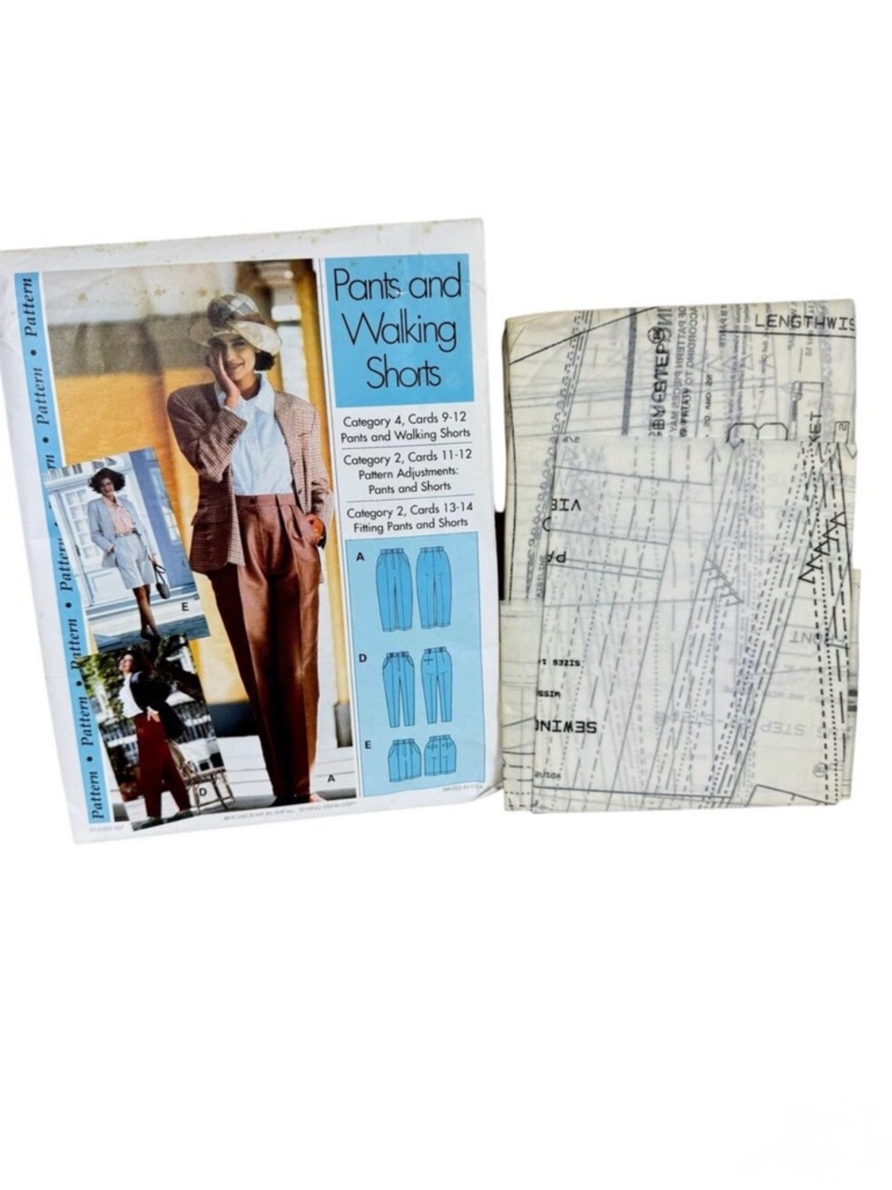 Vintage Unused Pants And Walking Shorts Sewing Pattern Step-By-Step Instructions